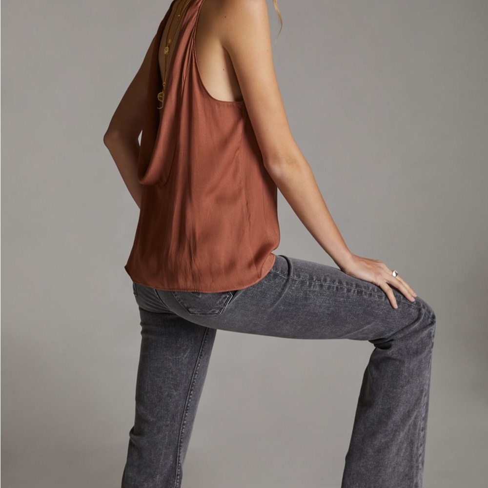Current Air Backless Rust Blouse - image 2